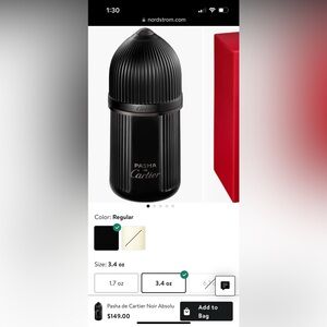 Pasha de Cartier Noir Absolu Fragrance